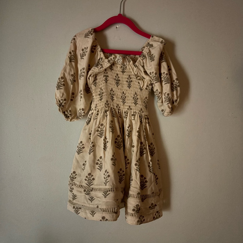 Noralee Cream Floral Kids Dress